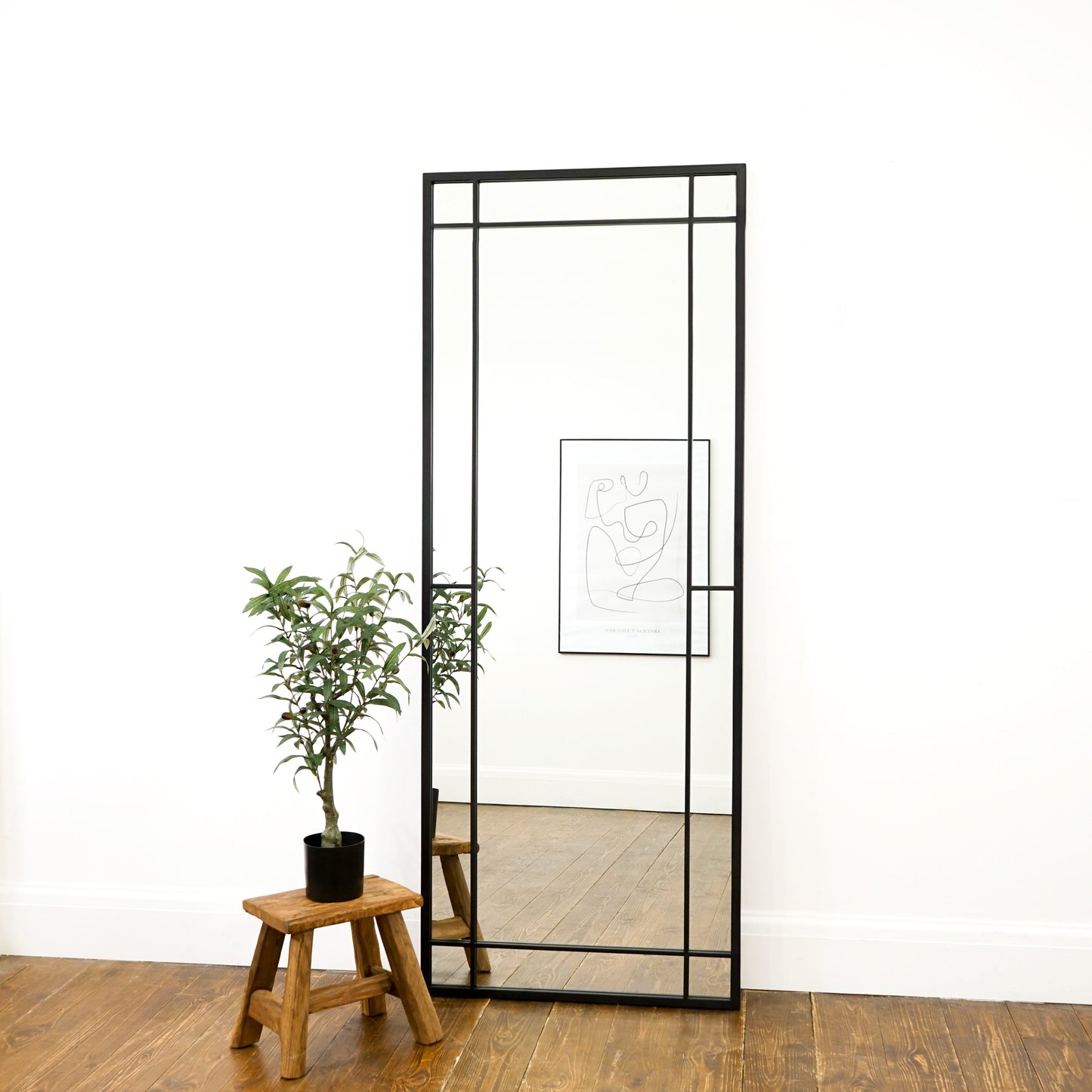 Bexley - Specchio in Metallo Nero a Figura Intera 180cm x 70cm