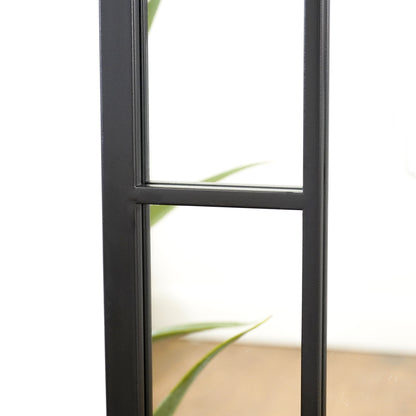 Bexley - Specchio in Metallo Nero a Figura Intera 180cm x 70cm