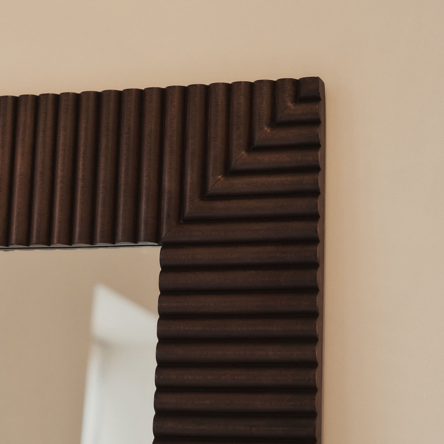 Sloane - Specchio Rettangolare Premium in Legno Scuro Grande 190cm x 100cm