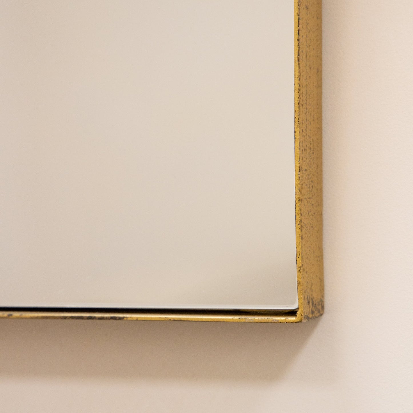 Theo - Specchio da Parete Grande Rettangolare in Metallo Oro 120cm x 90cm