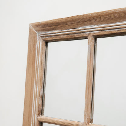 Sasha - Specchio a Finestra Shabby Chic in Rovere a Figura Intera 180cm x 100cm