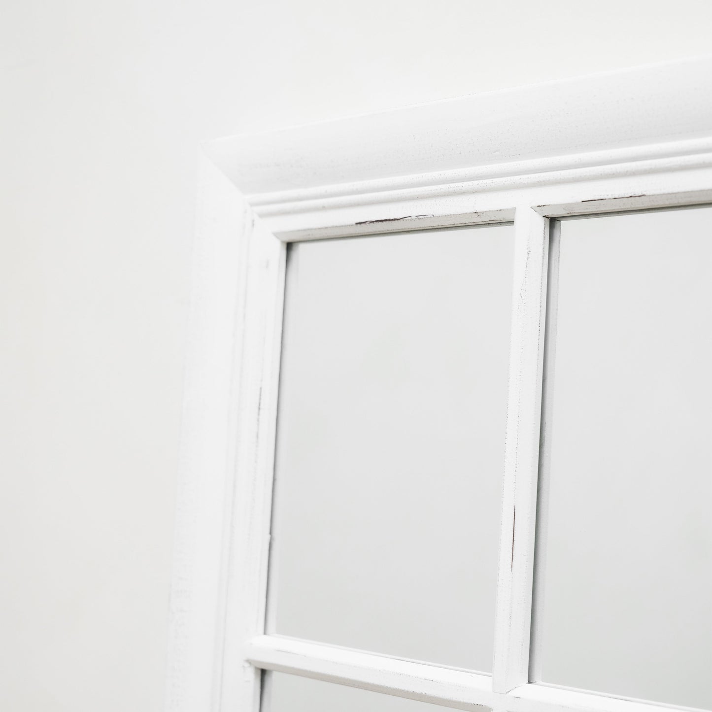 Sasha - Specchio a Finestra Shabby Chic Bianco a Figura Intera 180cm x 100cm