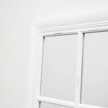 Sasha - Specchio a Finestra Shabby Chic Bianco a Figura Intera 180cm x 100cm