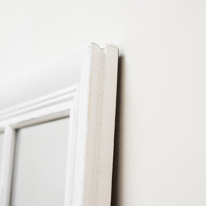 Sasha - Specchio a Finestra Shabby Chic Bianco a Figura Intera 180cm x 100cm