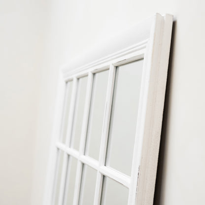 Sasha - Specchio a Finestra Shabby Chic Bianco a Figura Intera 180cm x 100cm