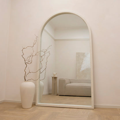 Tamara - Specchio ad Arco in Cemento Grande a Figura Intera 190cm x 110cm