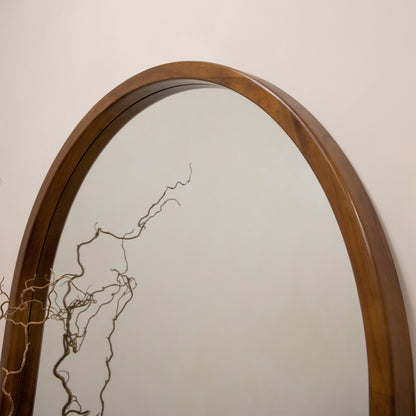 Tamara - Specchio ad Arco Grande a Figura Intera in Noce 190cm x 110cm