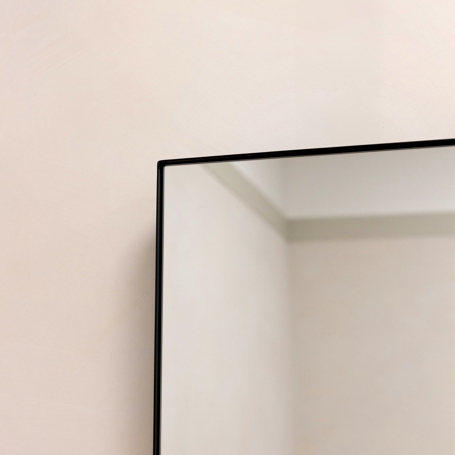 Theo - Specchio da Parete Grande Rettangolare in Metallo Nero 120cm x 90cm