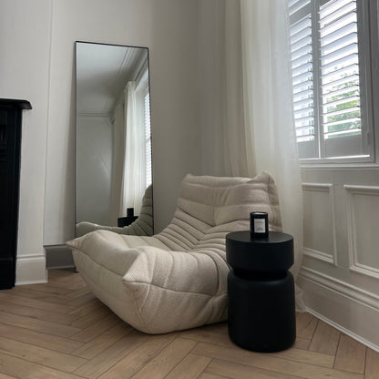 Theo - Specchio Grande Rettangolare in Metallo Nero a Figura Intera 179 cm x 60 cm