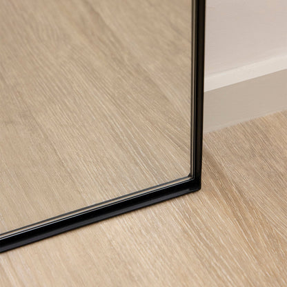 Theo - Specchio Grande in Metallo ad Arco a Figura Intera Nero 180cm x 90cm
