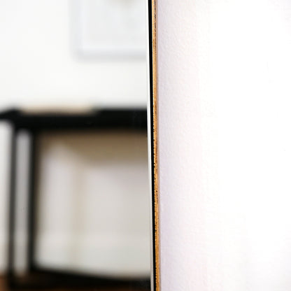 Theo - Specchio Grande in Metallo ad Arco a Figura Intera Oro 160cm x 50cm