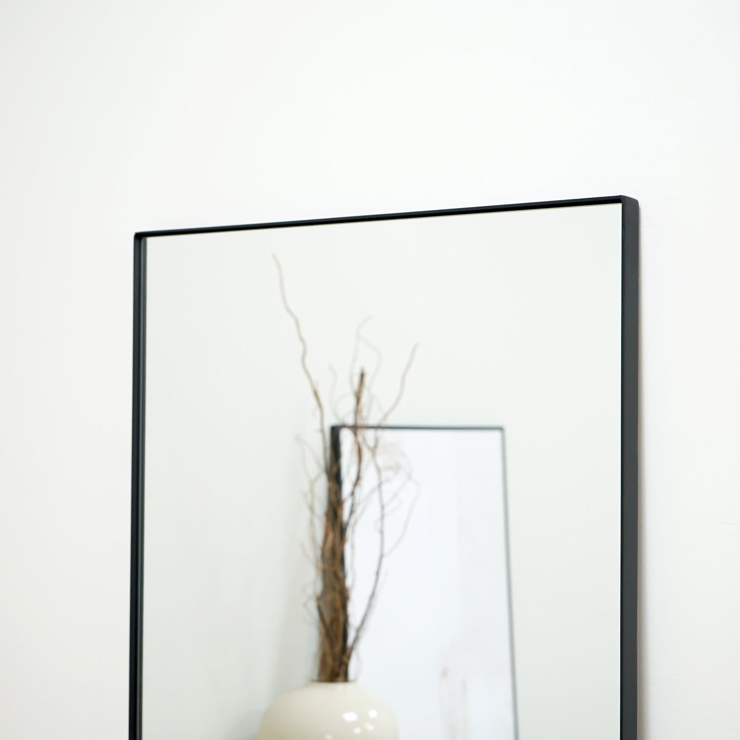 Theo - Specchio Grande Rettangolare in Metallo Nero a Figura Intera 179 cm x 60 cm