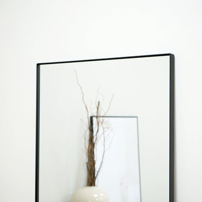 Theo - Specchio Grande Rettangolare in Metallo Nero a Figura Intera 179 cm x 60 cm