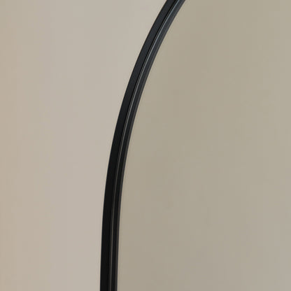 Theo - Specchio Grande ad Arco in Metallo Nero a Figura Intera 160cm x 50cm