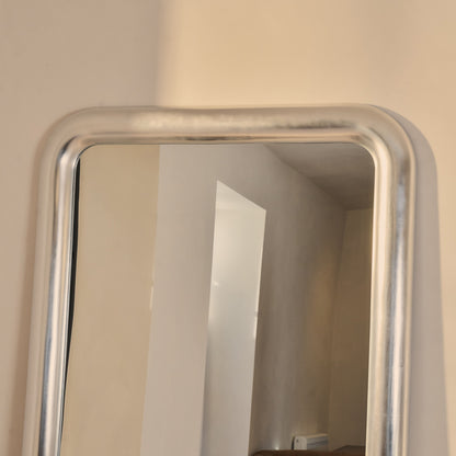 Obsidian - Specchio Grande Rettangolare Cromato Spazzolato a Figura Intera 200cm x 120cm