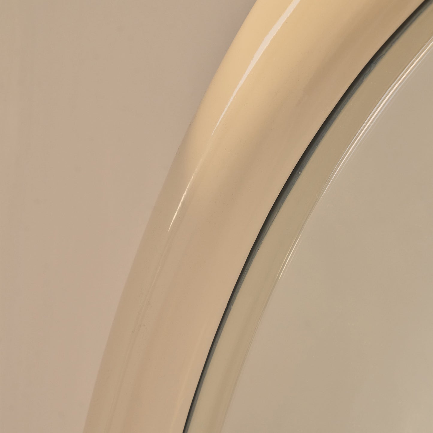 Obsidian - Specchio Grande ad Arco Lunghezza Intera Avorio Lucido 200cm x 120cm