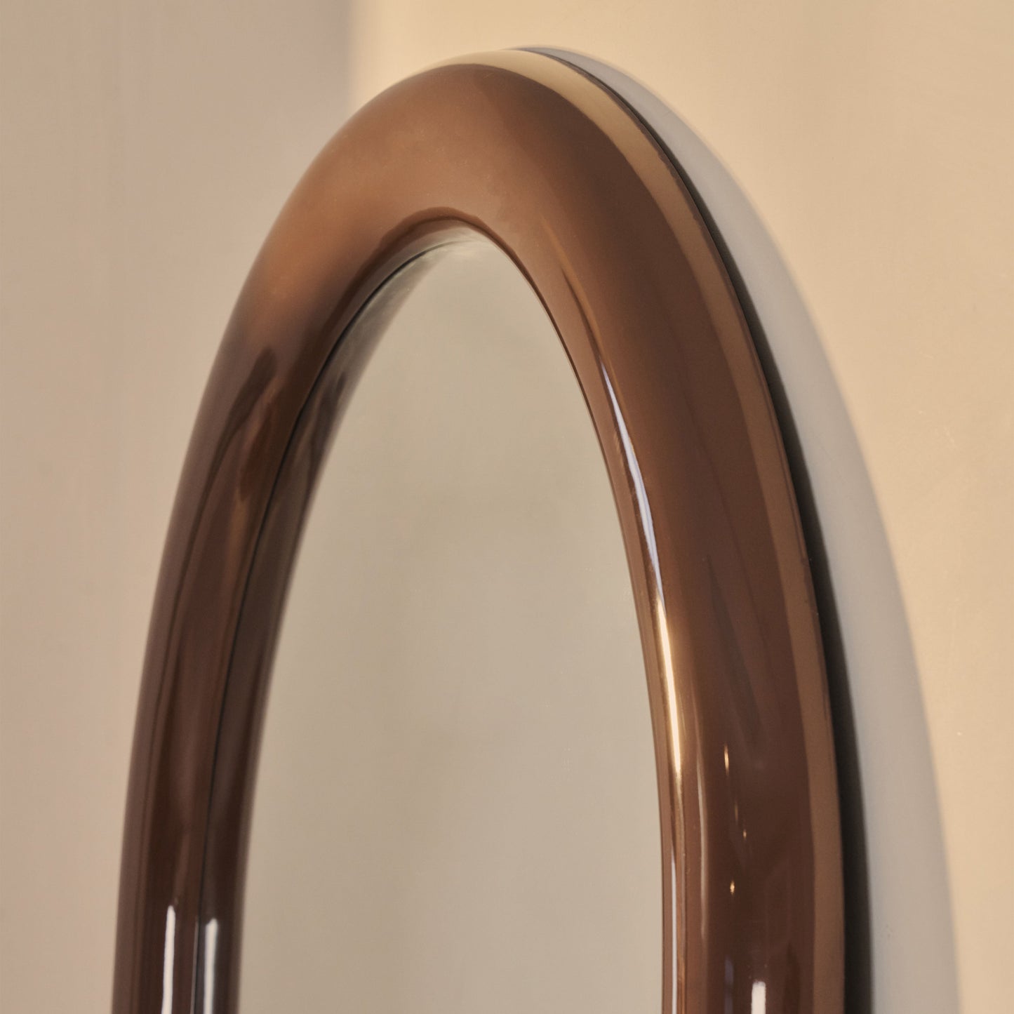 Obsidian - Specchio Grande ad Arco Lunghezza Intera Chocolate Gloss 200cm x 120cm