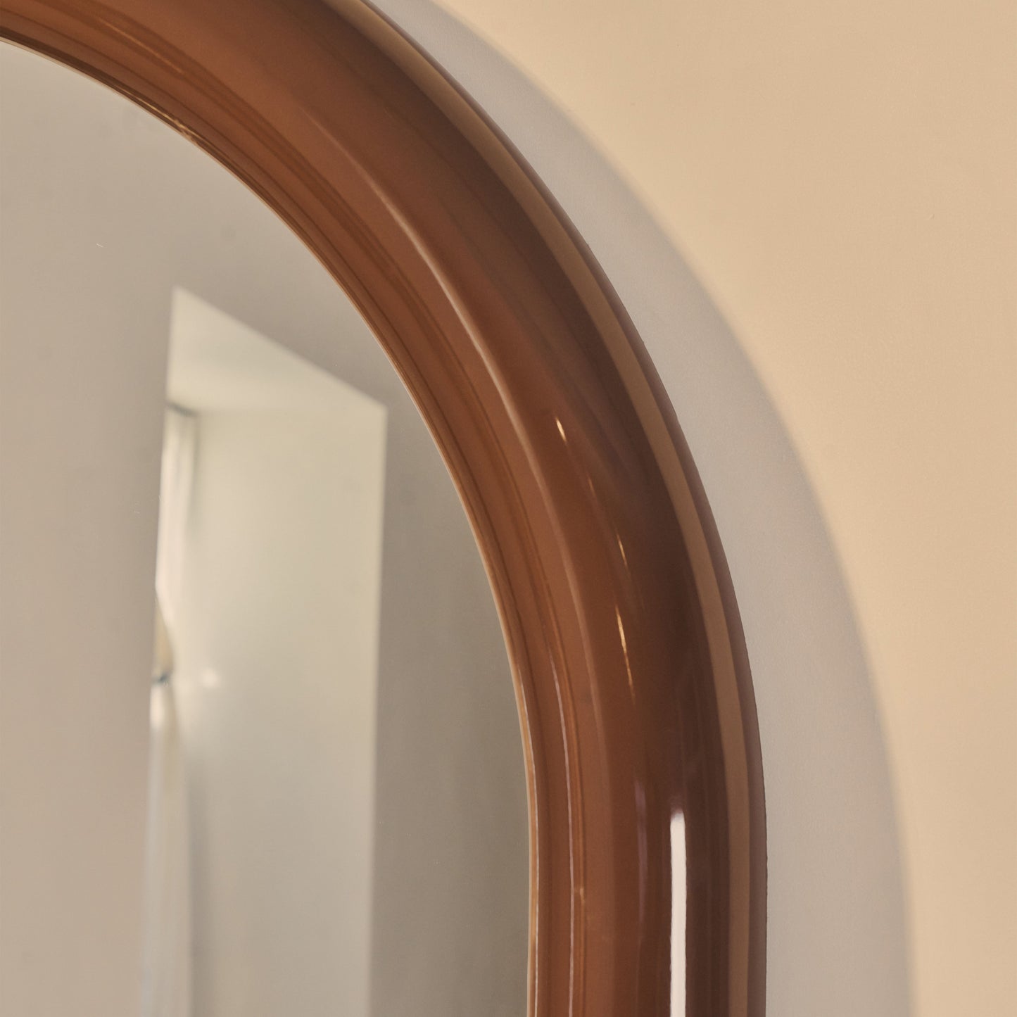 Obsidian - Specchio Grande ad Arco Lunghezza Intera Chocolate Gloss 200cm x 120cm