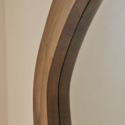 Luciana - Specchio Grande a Figura Intera con Cornice Ondulata in Legno Caldo 180cm x 105cm