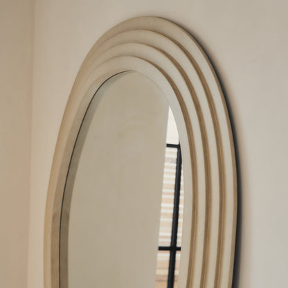 Luciana - Specchio Grande Irregolare in Cemento a Figura Intera 200cm x 120cm