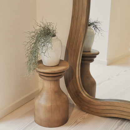 Luciana - Specchio Grande Irregolare in Legno Caldo a Figura Intera 200cm x 120cm