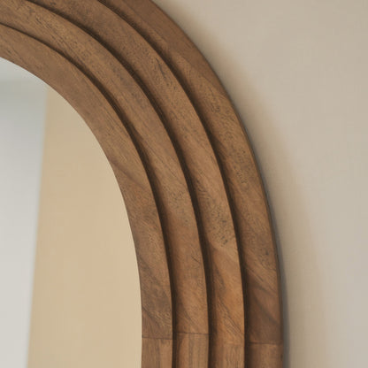 Luciana - Specchio Grande Irregolare in Legno Caldo a Figura Intera 200cm x 120cm