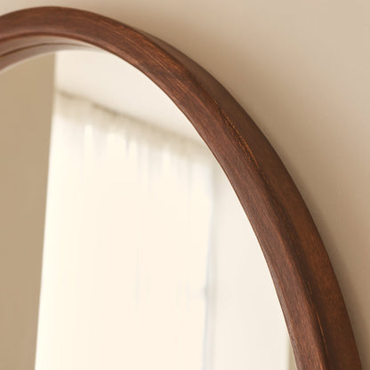 Arden - Specchio ad Arco in Legno Scuro a Figura Intera 175cm x 95cm