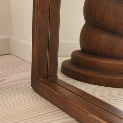 Arden - Specchio ad Arco in Legno Scuro a Figura Intera 175cm x 95cm