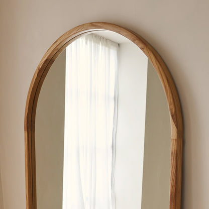 Arden - Specchio Lungo ad Arco in Legno Chiaro 175cm x 95cm