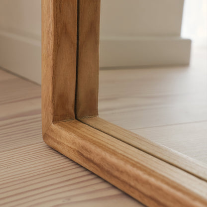 Arden - Specchio Lungo ad Arco in Legno Chiaro 175cm x 95cm