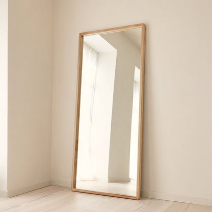 Arden - Specchio in Legno a Figura Intera Legno Chiaro 180cm x 80cm