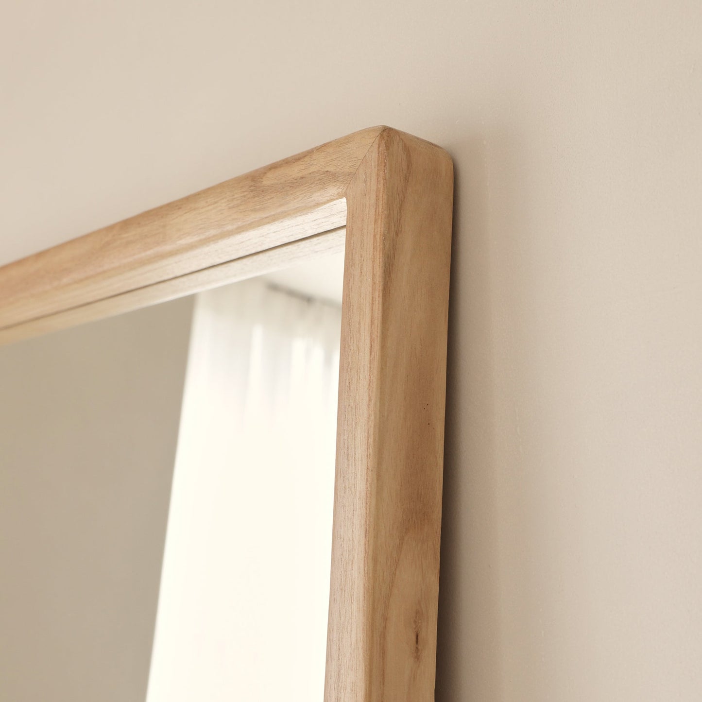 Arden - Specchio in Legno a Figura Intera Legno Chiaro 180cm x 80cm
