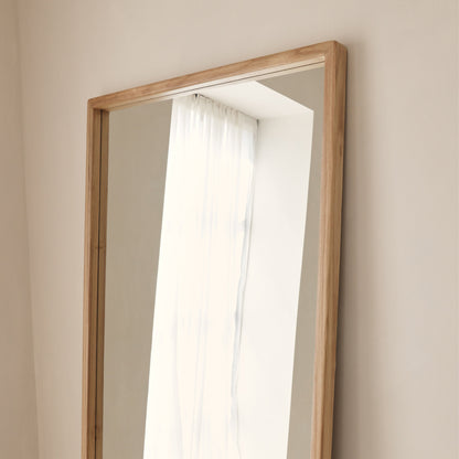 Arden - Specchio in Legno a Figura Intera Legno Chiaro 180cm x 80cm