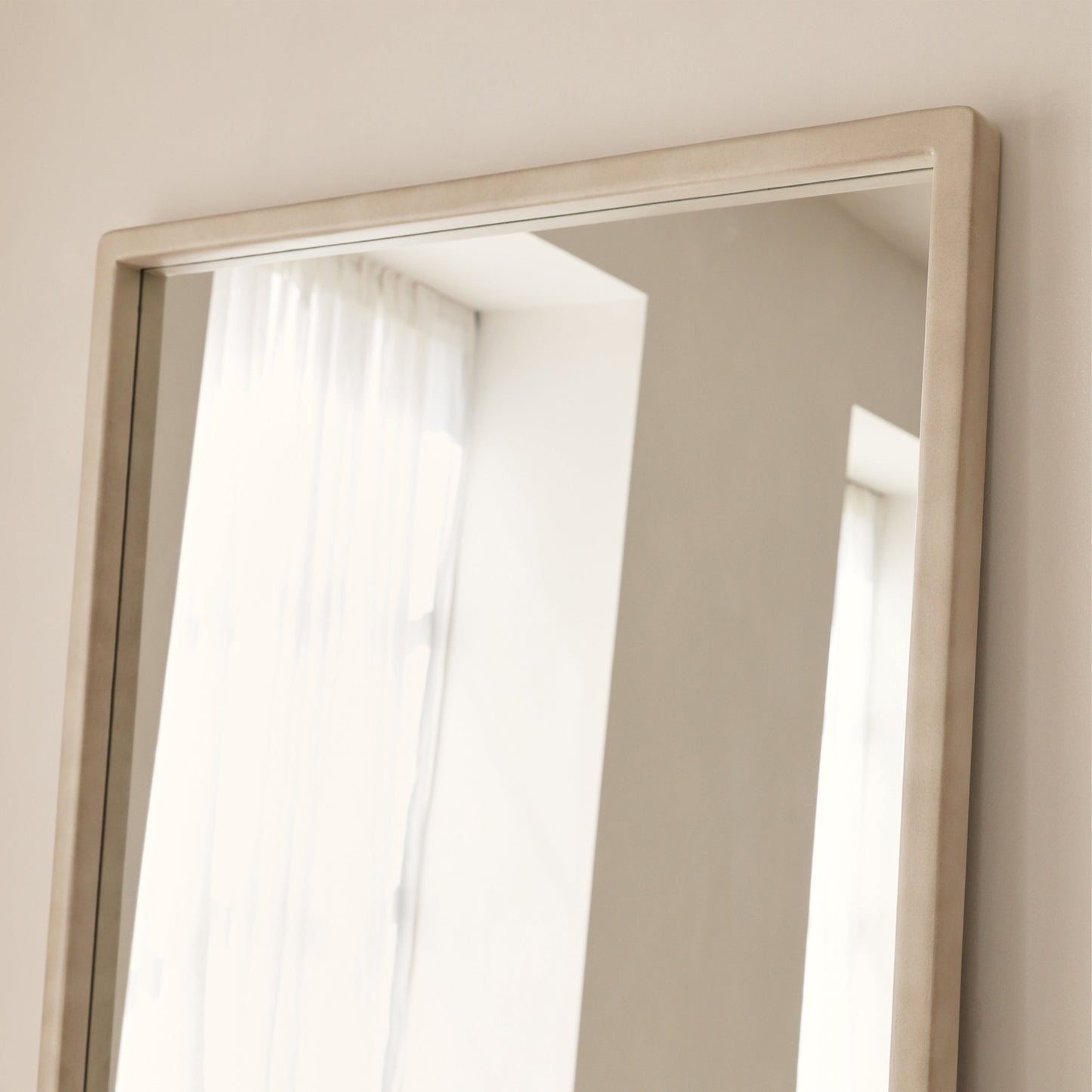 Arden - Specchio Intero in Legno Cemento 180cm x 80cm