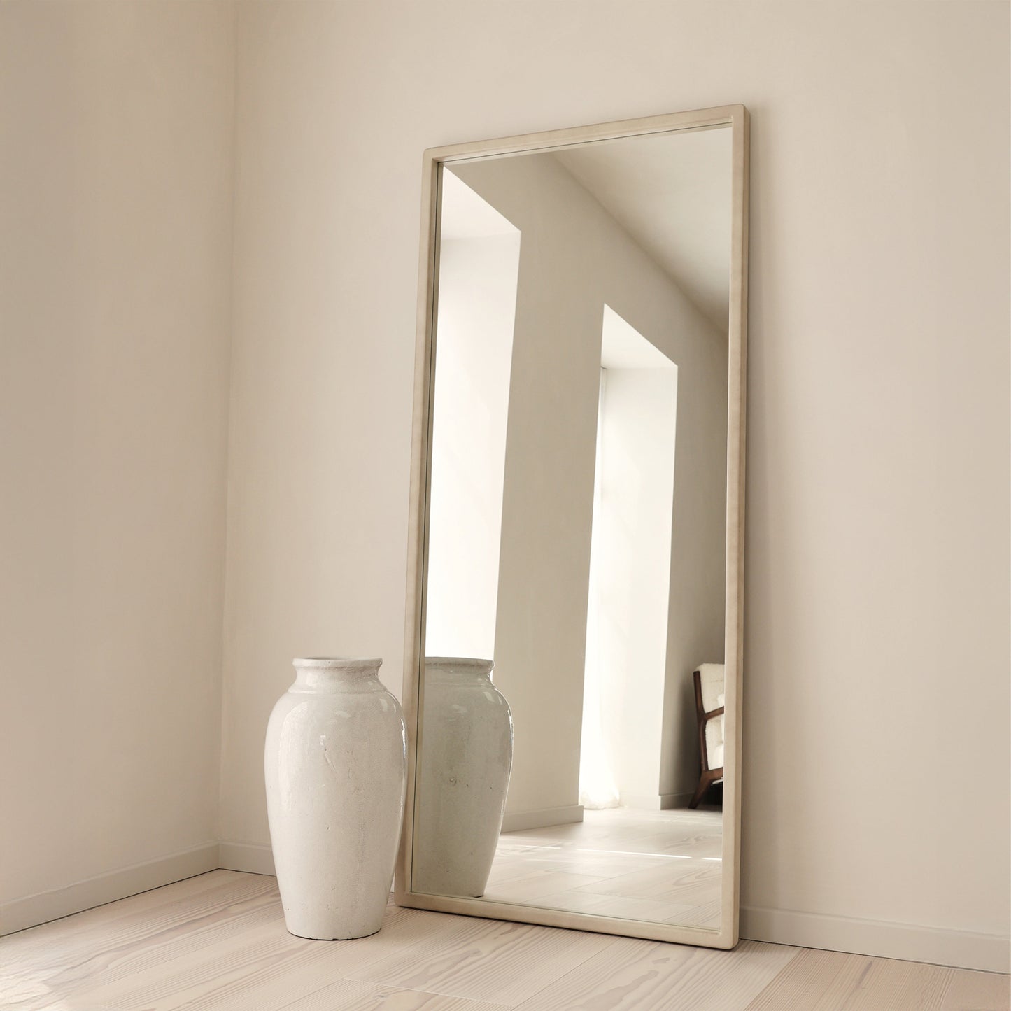 Arden - Specchio Intero in Legno Cemento 180cm x 80cm
