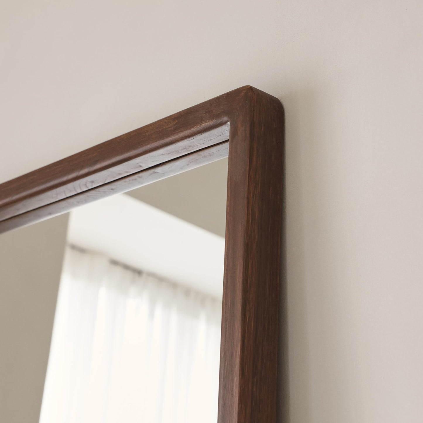 Arden - Specchio in Legno a Figura Intera Legno Scuro 180cm x 80cm
