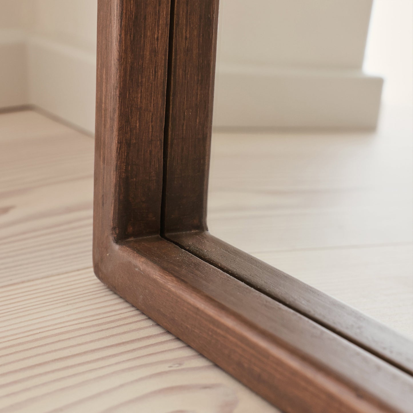Arden - Specchio in Legno a Figura Intera Legno Scuro 180cm x 80cm