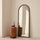Arden - Specchio in Legno ad Arco a Figura Intera Legno Scuro 160cm x 60cm