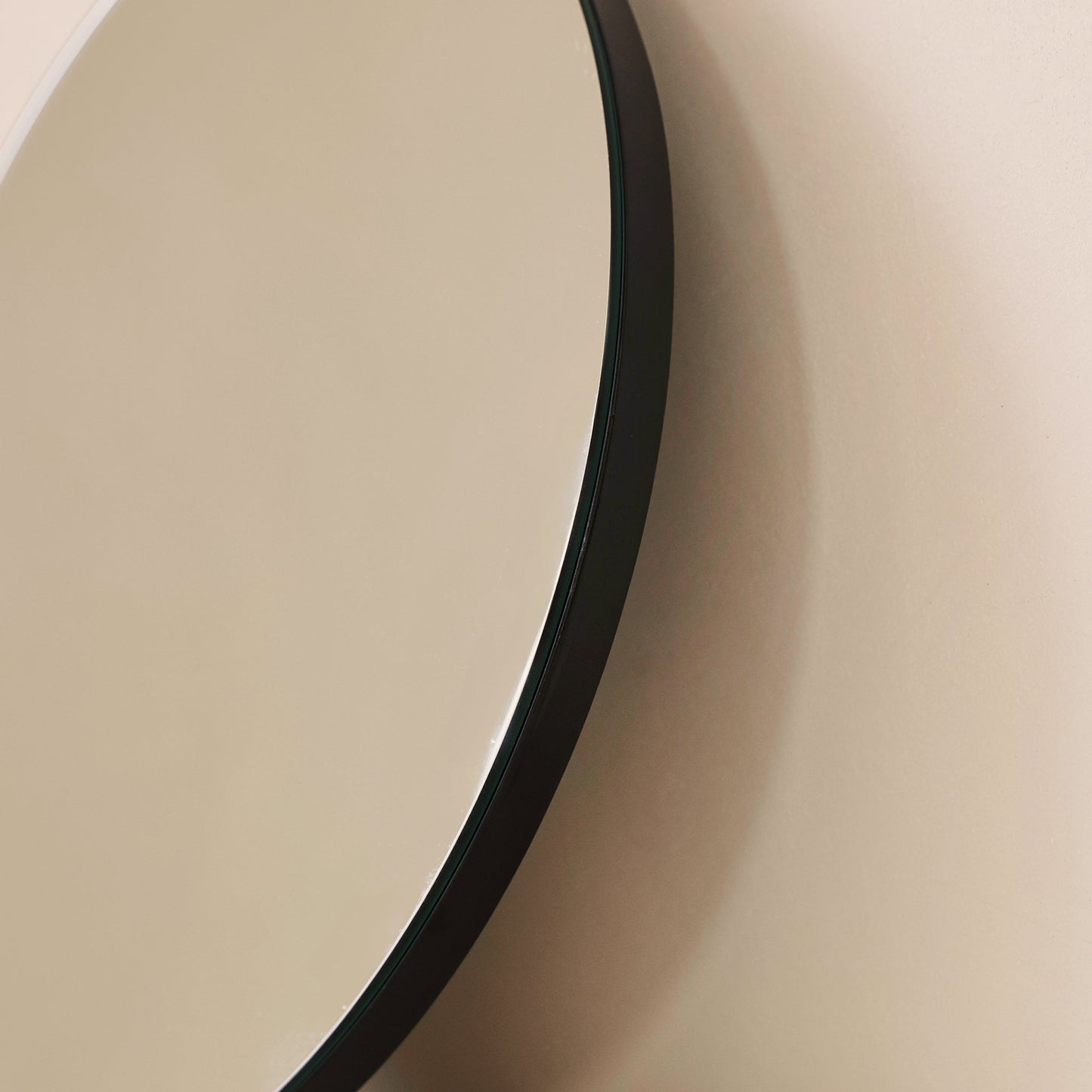 Edge - Specchio da Parete Rotondo Senza Cornice 40cm x 40cm
