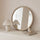 Arden - Specchio da Parete Tondo in Legno Cemento 70cm x 70cm