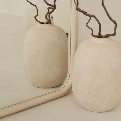 Amora - Specchio ad Arco Grande a Figura Intera in Cemento 190cm x 100cm