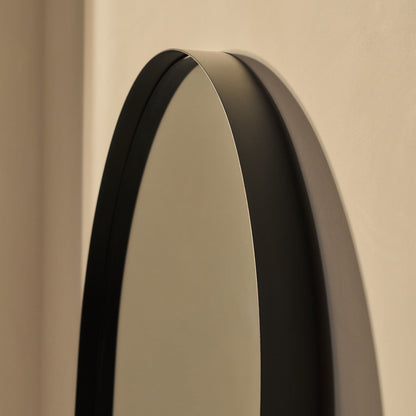 Arcus - Specchio a Arco Grande in Metallo Nero a Figura Intera 170cm x 80cm