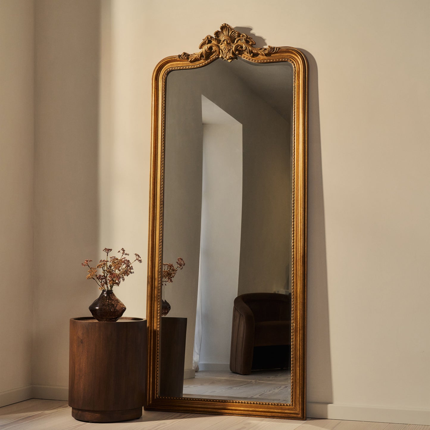 James - Specchio ad Arco a Figura Intera Oro 189cm x 80cm