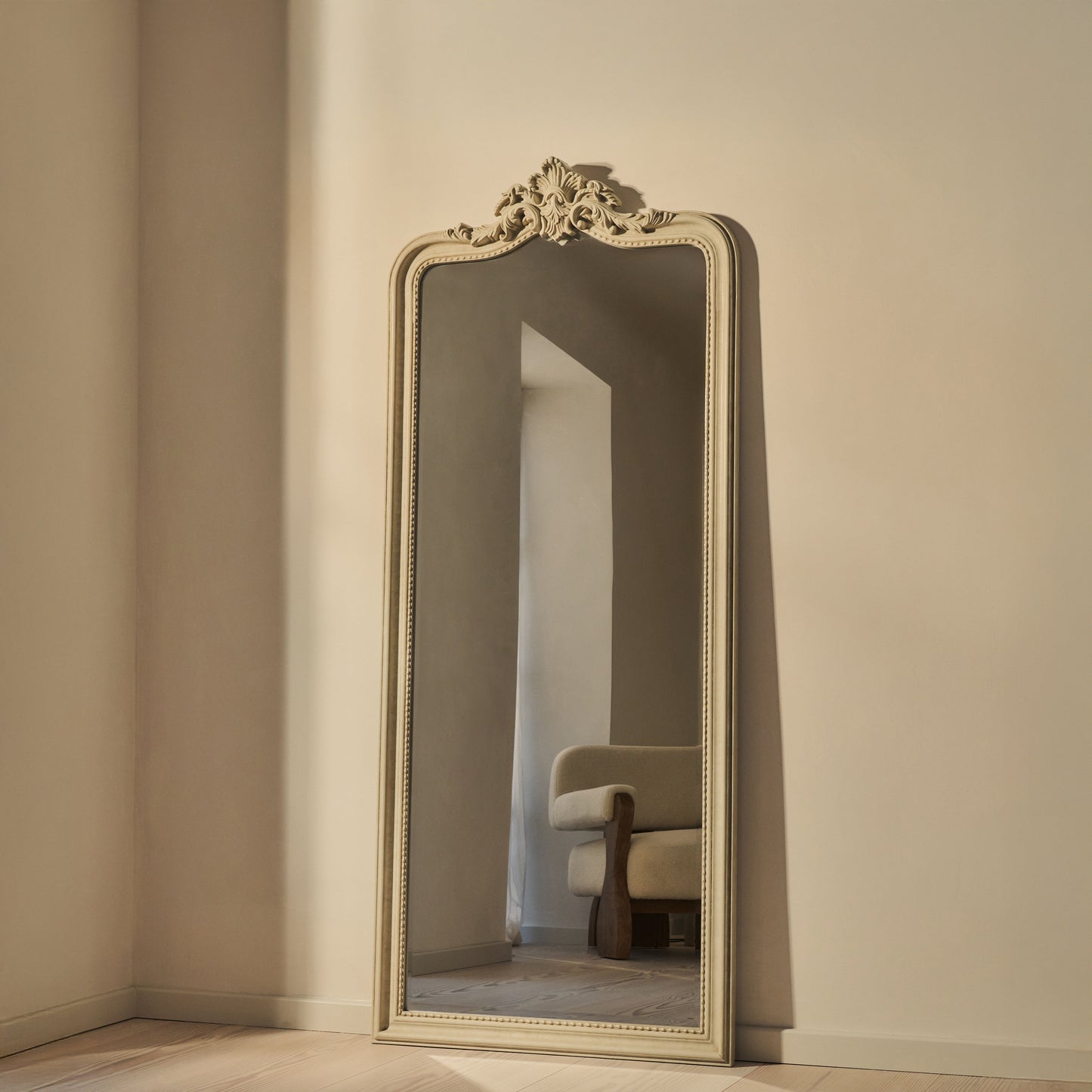 James - Specchio ad Arco a Figura Intera in Cemento 189cm x 80cm