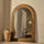 Lucelle - Specchio ad Arco Grande a Figura Intera in Legno Caldo 180cm x 120cm
