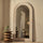 Lucelle - Specchio ad Arco Grande a Figura Intera in Legno Lavato Bianco 200cm x 100cm