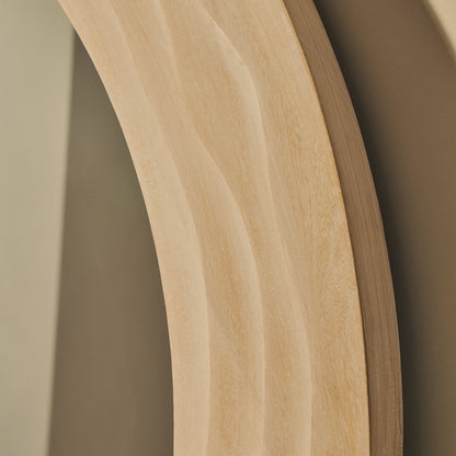 Lucelle - Grande Specchio ad Arco Full Length in Legno Decapato Bianco 180cm x 120cm