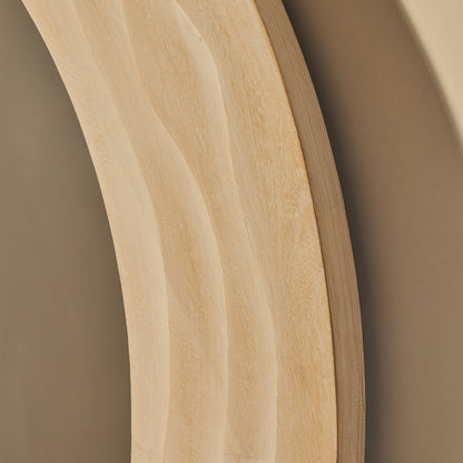 Lucelle - Grande Specchio ad Arco Full Length in Legno Decapato Bianco 180cm x 120cm