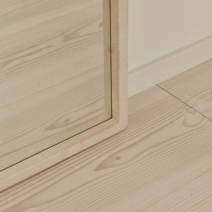 Arden - Specchio in Legno ad Arco a Figura Intera Color Cemento 175cm x 95cm