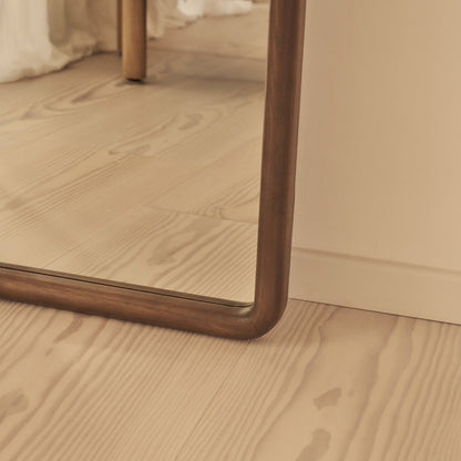 Safi - Specchio Grande ad Arco in Legno Scuro a Figura Intera 190cm x 90cm